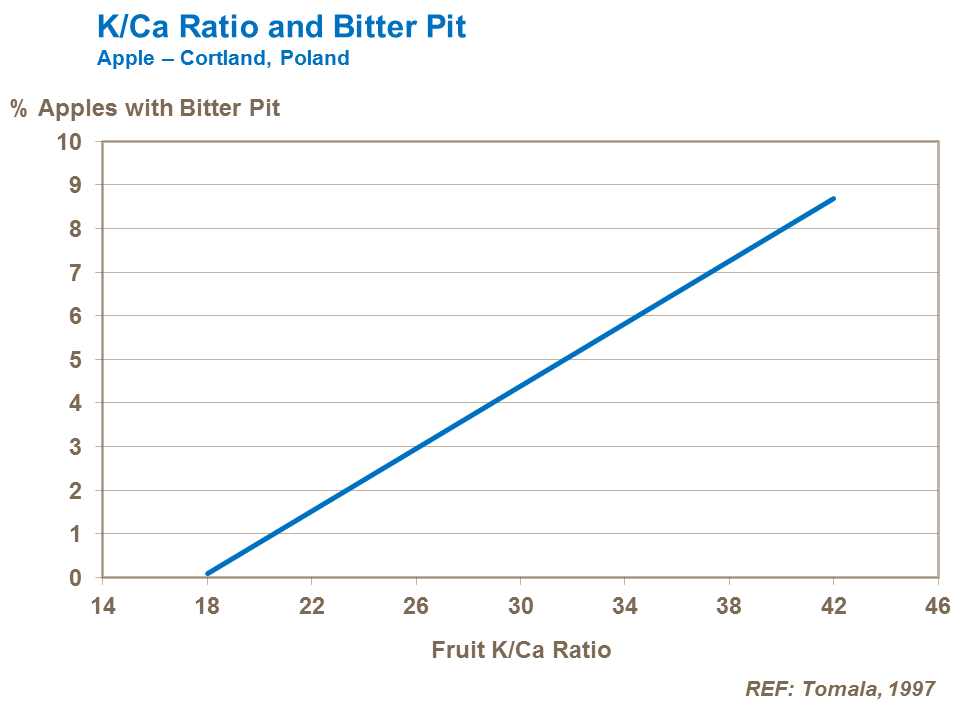 K/Ca ratio and bitter pit